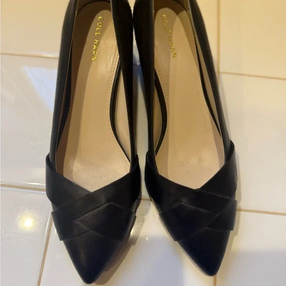 Cole Haan Black Block Heel Pumps - Picture 6 of 6